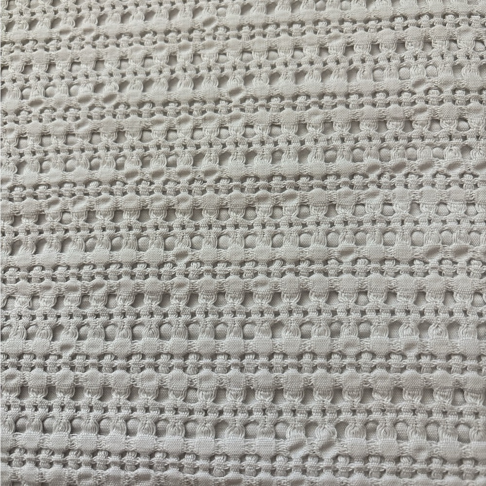 Texteis Penedo, Euro Waffle Pillow Sham, 30”x32”, 100% Cotton, Made In Portugal - Picture 5 of 5